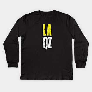 Los Angeles Quarantine Zone Kids Long Sleeve T-Shirt